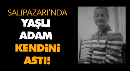 Salıpazarı’nda Yaşlı Adam Kendini Astı!