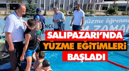 Salıpazarı’nda Yüzme Eğitimleri Başladı