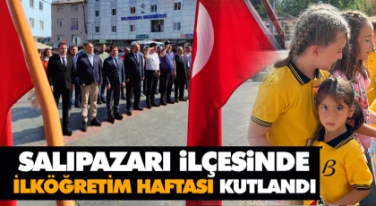 Salıpazarı İlçesinde İlköğretim Haftası Kutlandı