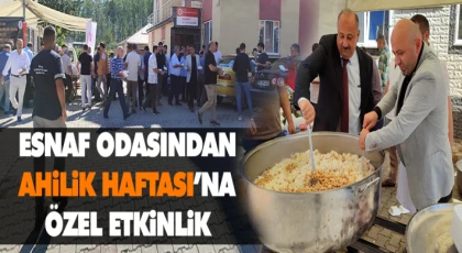 Esnaf Ve Sanatkârlar Odası’ndan Ahilik Haftası’na Özel Etkinlik