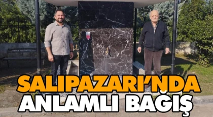 Salıpazarı’nda Anlamlı Bağış
