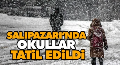 Salıpazarı’nda Okullar Tatil Edildi