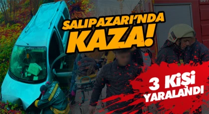 Salıpazarı’nda Kaza! 3 Yaralı