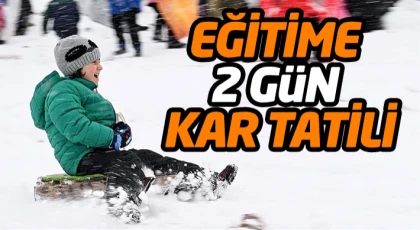 Eğitime 2 Gün Kar Tatili