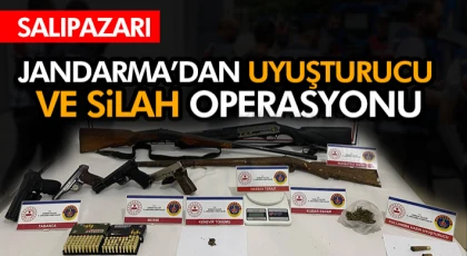 Jandarma’dan Uyuşturucu Ve Silah Operasyonu
