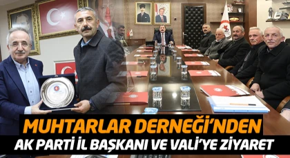 Salıpazarı Muhtarlar Derneği’nden Ak Parti İl Başkanı Ve Vali’ye Ziyaret