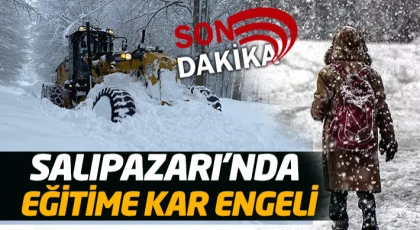 Salıpazarı’nda Eğitime Kar Engeli