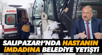 Salıpazarı’nda Hastanın İmdadına Belediye Yetişti