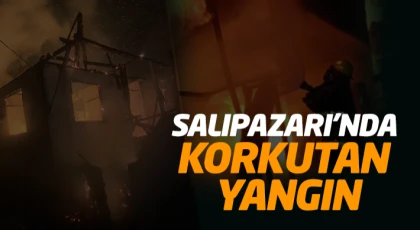Salıpazarı’nda Korkutan Yangın: Bir Ev Kullanılamaz Hale Geldi