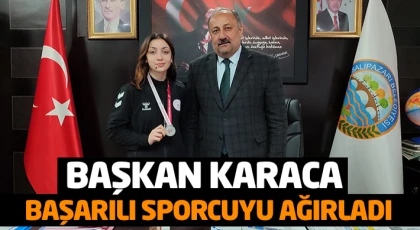 Başkan Karaca Başarılı Sporcuyu Ağırladı