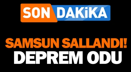  Samsun'da akşam saatlerinde deprem meydana geldi.