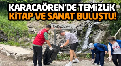 Karacaören'de Temizlik, Kitap ve Sanat Buluştu!