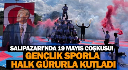Salıpazarı’nda 19 Mayıs Coşkusu! Gençlik Sporla, Halk Gururla Kutladı