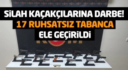 Samsun’da Silah Kaçakçılarına Darbe: 17 Ruhsatsız Tabanca Ele Geçirildi