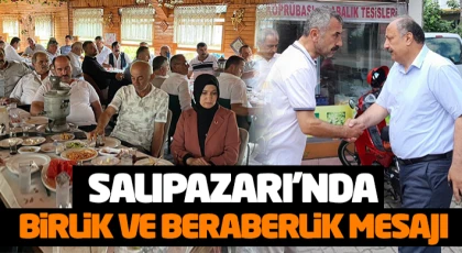 Salıpazarı’nda Birlik ve Beraberlik Mesajı