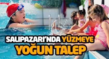 Salıpazarı’nda Yüzmeye Yoğun Talep