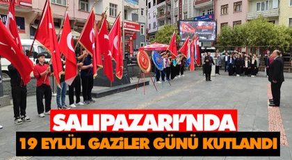 Salıpazarı’nda 19 Eylül Gaziler Günü Töreni
