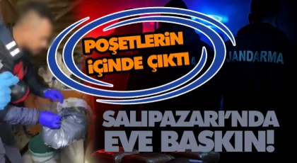 Salıpazarı’nda Eve Baskın! Poşetlerin İçinde Çıktı
