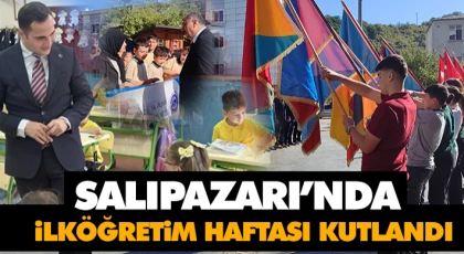 Salıpazarı’nda İlköğretim Haftası Kutlandı