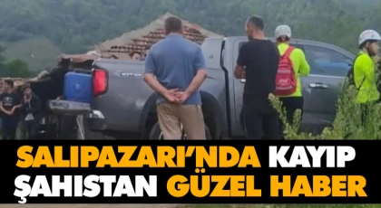 Salıpazarı’nda Kayıp Şahıstan Güzel Haber