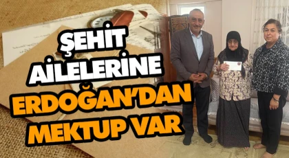 Şehit Ailelerine Cumhurbaşkanı’ndan Mektup Var