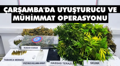 Çarşamba'da Uyuşturucu Ve Mühimmat Operasyonu: 1 Tutuklama