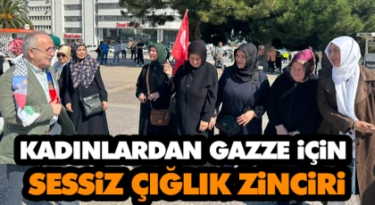 Kadınlardan Gazze İçin Sessiz Çığlık Zinciri
