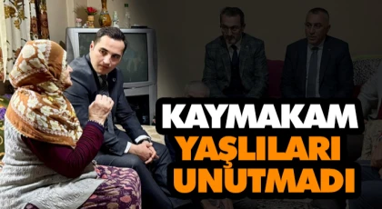 Kaymakam Yaşlıları Unutmadı