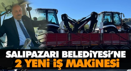 Salıpazarı Belediyesi’ne 2 Yeni İş Makinesi