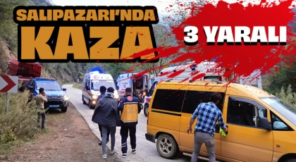 Salıpazarı’nda Kaza: 3 Yaralı