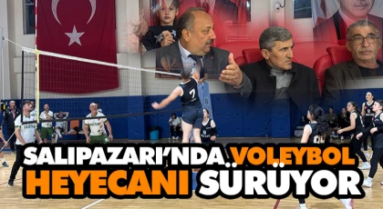 Salıpazarı’nda Voleybol Heyecanı Sürüyor
