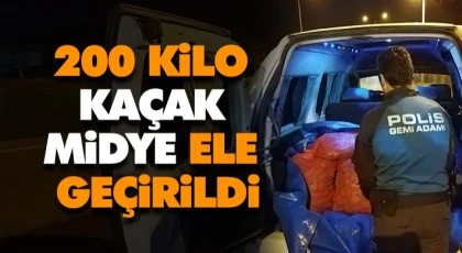 200 Kilo Kaçak Midye Ele Geçirildi