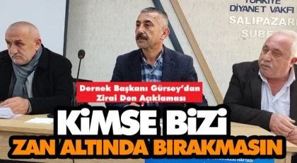 Başkan Gürsoy “Kimse Bizi Zan Altında Bırakmasın”