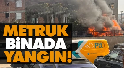 Metruk Binada Yangın Paniği!