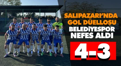 Salıpazarı’nda Gol Düellosu: Belediyespor Nefes Aldı