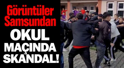 Okul Maçında Skandal!