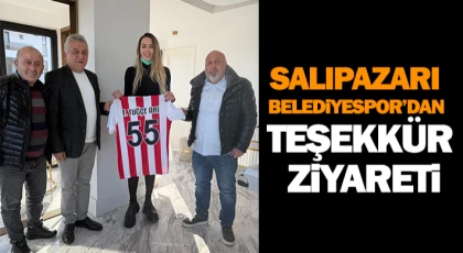 Salıpazarı Belediyespor’dan Teşekkür Ziyareti