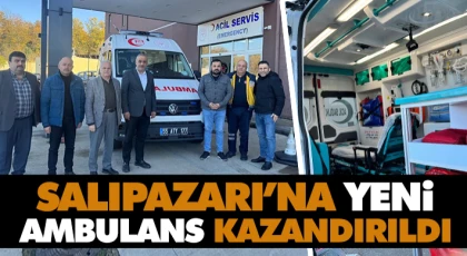 Salıpazarı’na Yeni Ambulans Kazandırıldı