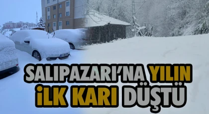 Salıpazarı’na Yılın İlk Karı Düştü