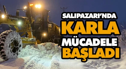 Salıpazarı’nda Karla Mücadele Başladı