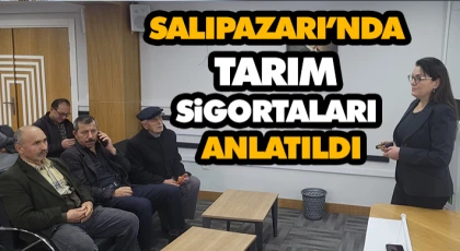 Salıpazarı’nda Tarım Sigortaları Anlatıldı