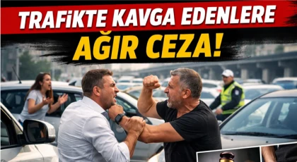 Trafikte Kavga Edenlere Ağır Ceza!