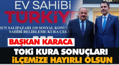 Başkan Karaca: “Kura Sonuçları Hayırlı Olsun”