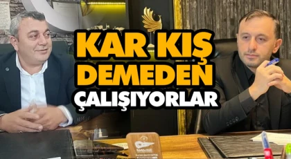 Kar Kış Demeden Çalışıyorlar