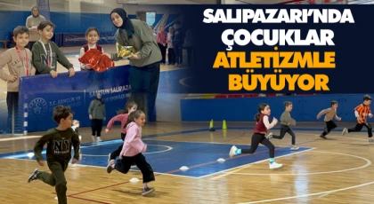 Salıpazarı’nda Çocuklar Atletizmle Büyüyor