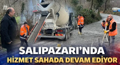 Salıpazarı’nda Hizmet Sahada Devam Ediyor