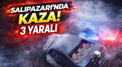 Salıpazarı’nda Kaza! 3 Yaralı
