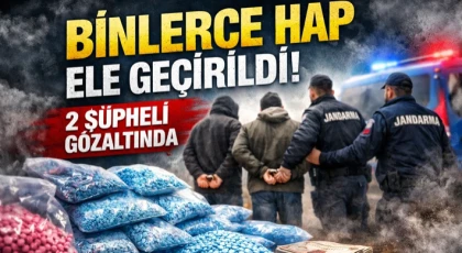 Binlerce Hap Ele Geçirildi! 2 Şüpheli Gözaltında