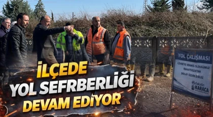 İlçede Yol Seferberliği Devam Ediyor