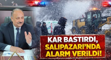 Kar Bastırdı, Salıpazarı’nda Alarm Verildi!